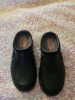 Skechers Men's Black Slip-On Casual Loafers